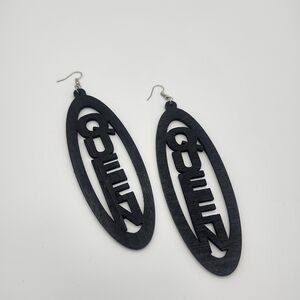 Black Queen Statement Earrings